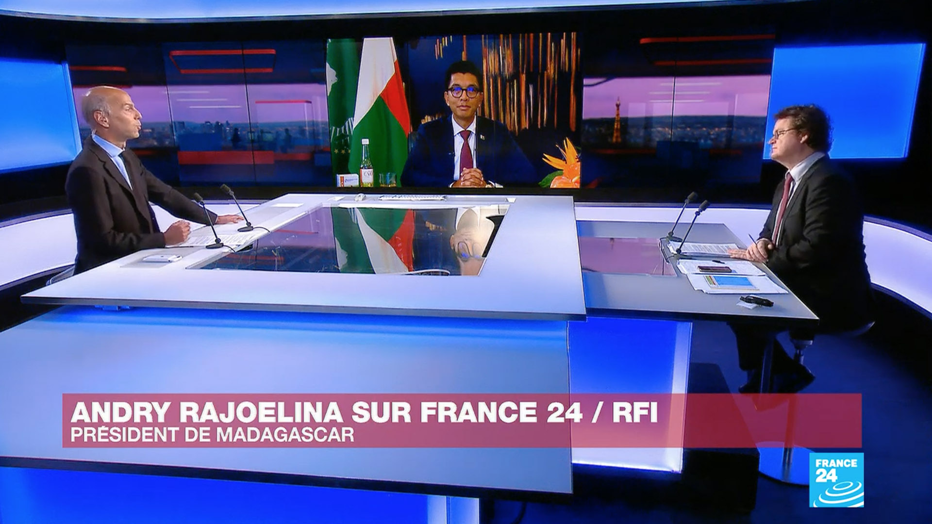 INTERVIEW EXCLUSIVE DU PRESIDENT ANDRY RAJOELINA SUR FRANCE 24 ET LA RFI