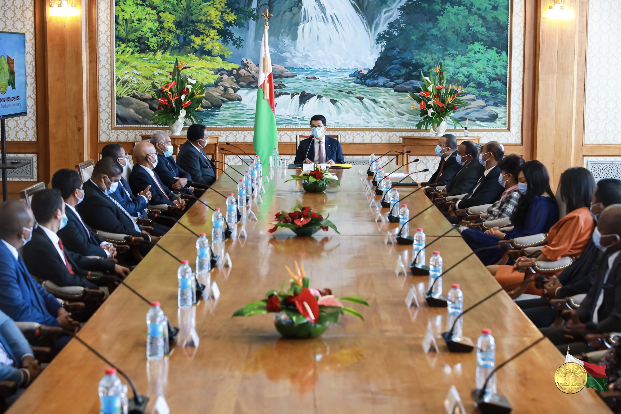 Palais d’Etat d’Iavoloha : Rencontre du Président avec les nouveaux membres du CSM