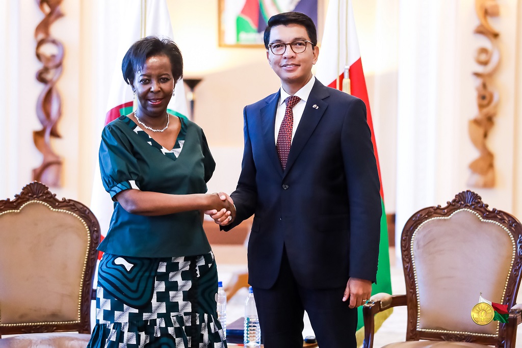 Entrevue entre le Président Andry Rajoelina et la Secrétaire Générale de  l’OIF, Louise Mushikiwabo