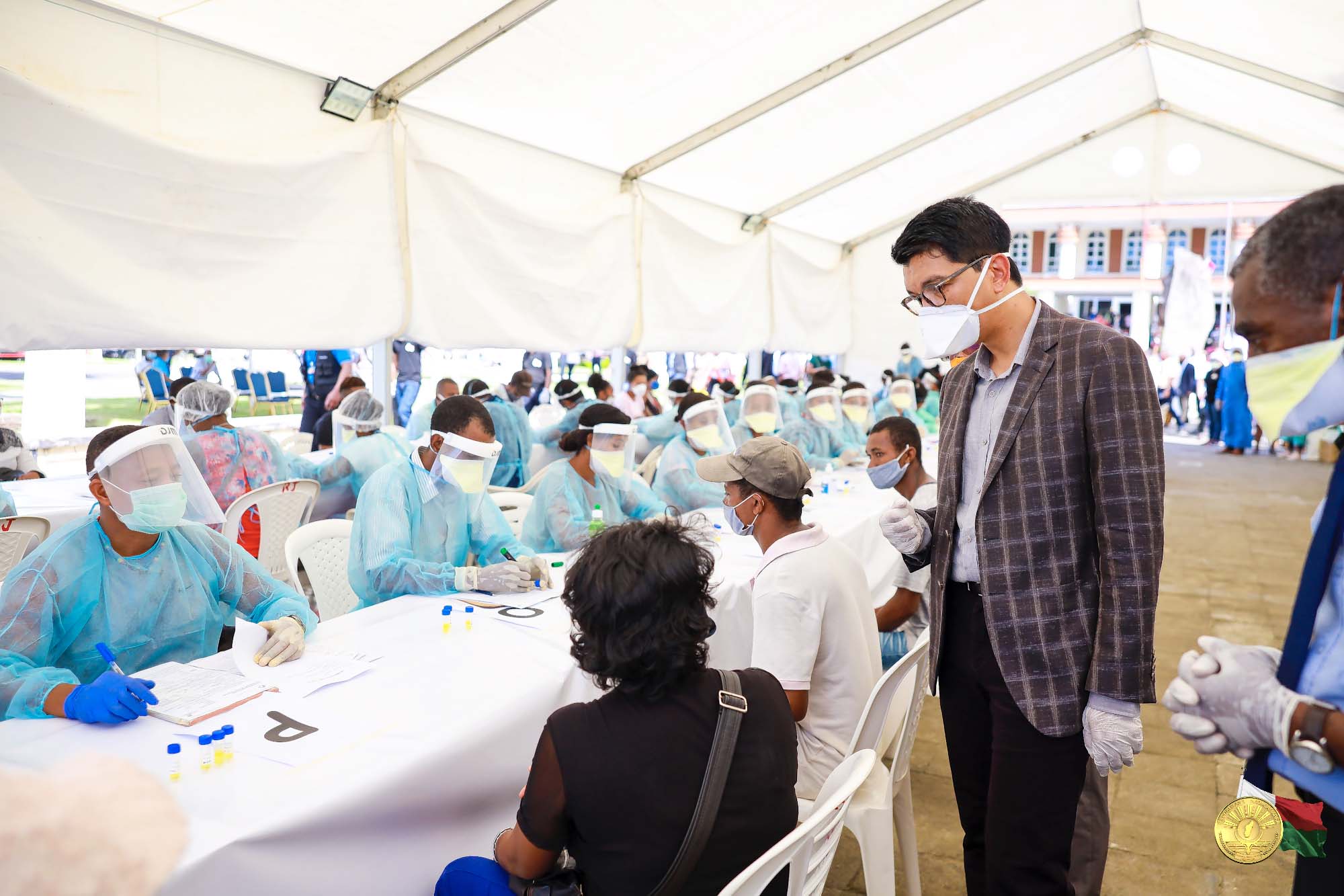 Visite du Président de la République Andry Rajoelina à Toamasina