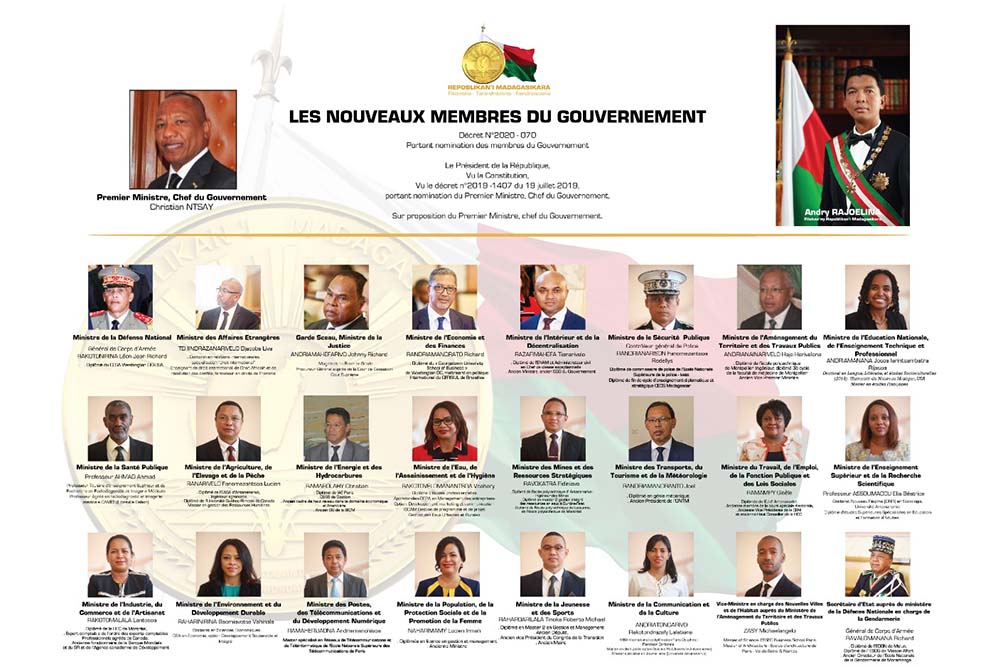 DIDIM-PANJAKANA LAHARANA FAHA 2020 - 070 Anendrena ireo mpikambana ao amin'ny Governamanta
