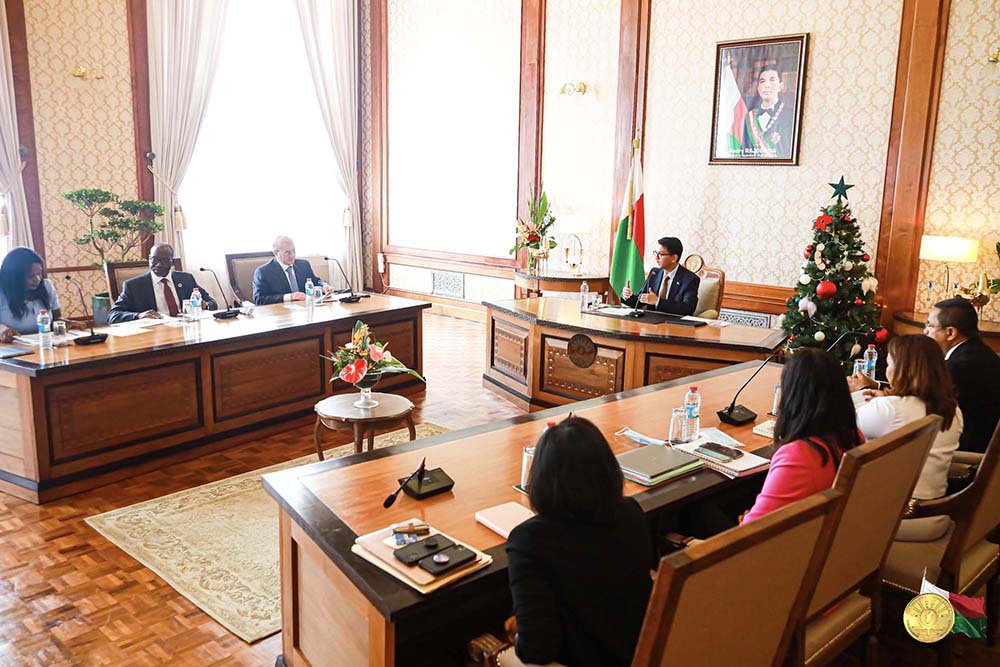 Lutte contre le Kere dans le Sud : Nouvelle rencontre entre le président  Andry Rajoelina et les partenaires techniques et financiers