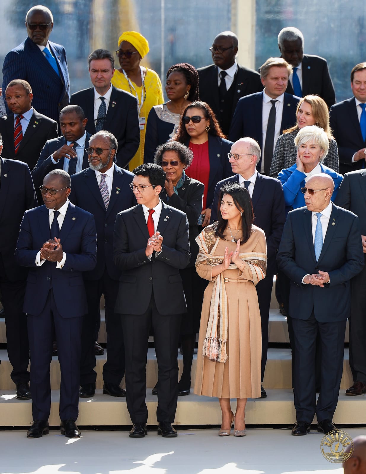 Le Président Andry Rajoelina et la Première Dame à la cérémonie d’ouverture du XIXème sommet de la Francophonie en France