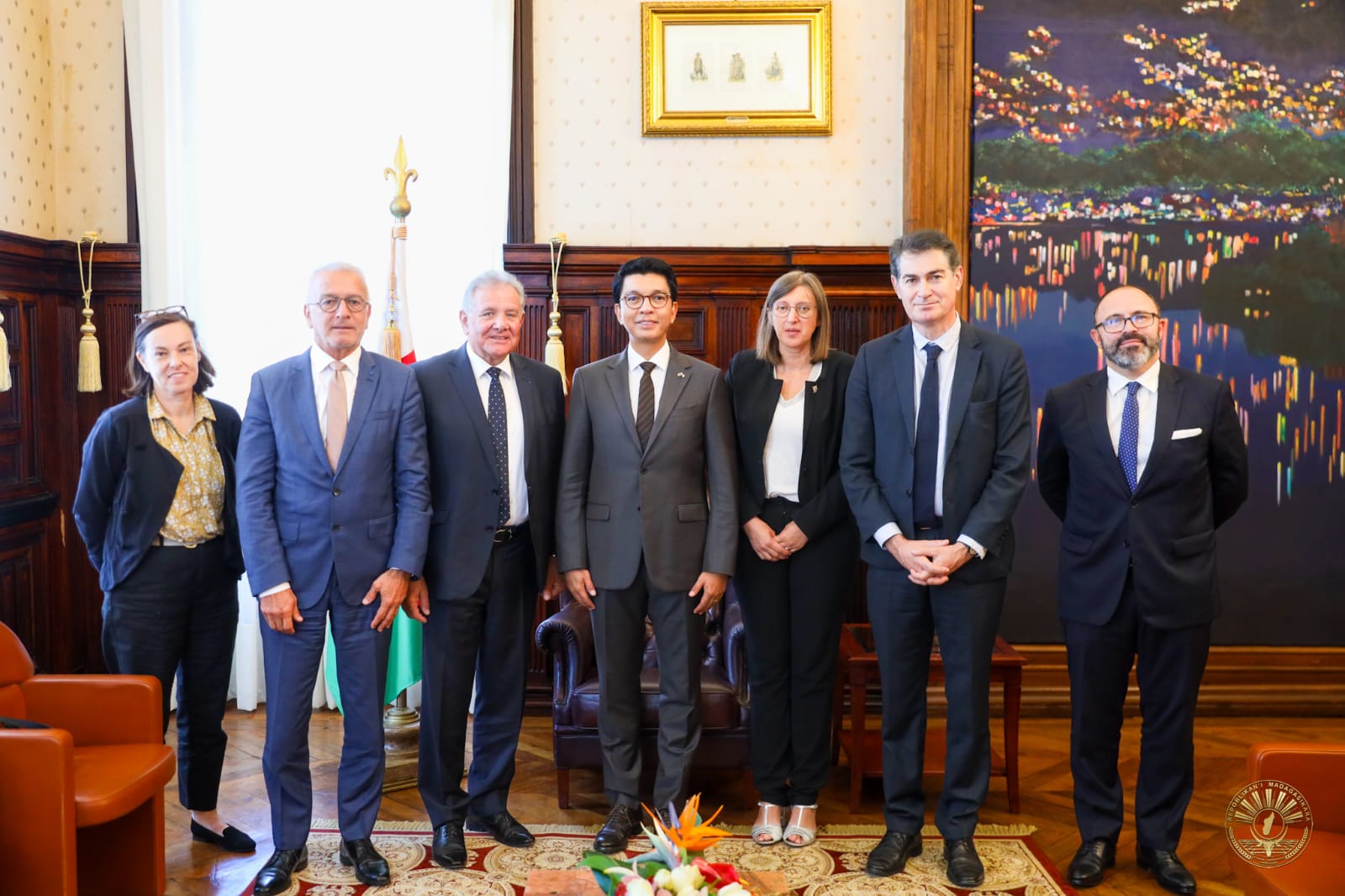 Visite de courtoisie d’une délégation parlementaire française au Palais d’Etat Ambohitsorohitra