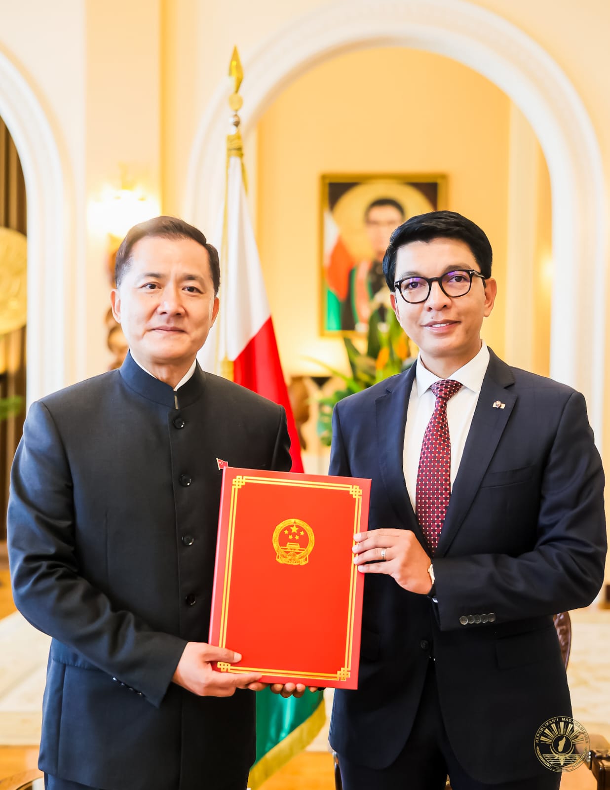 Présentation des Lettres de créance du nouvel Ambassadeur de la République Populaire de Chine à Madagascar