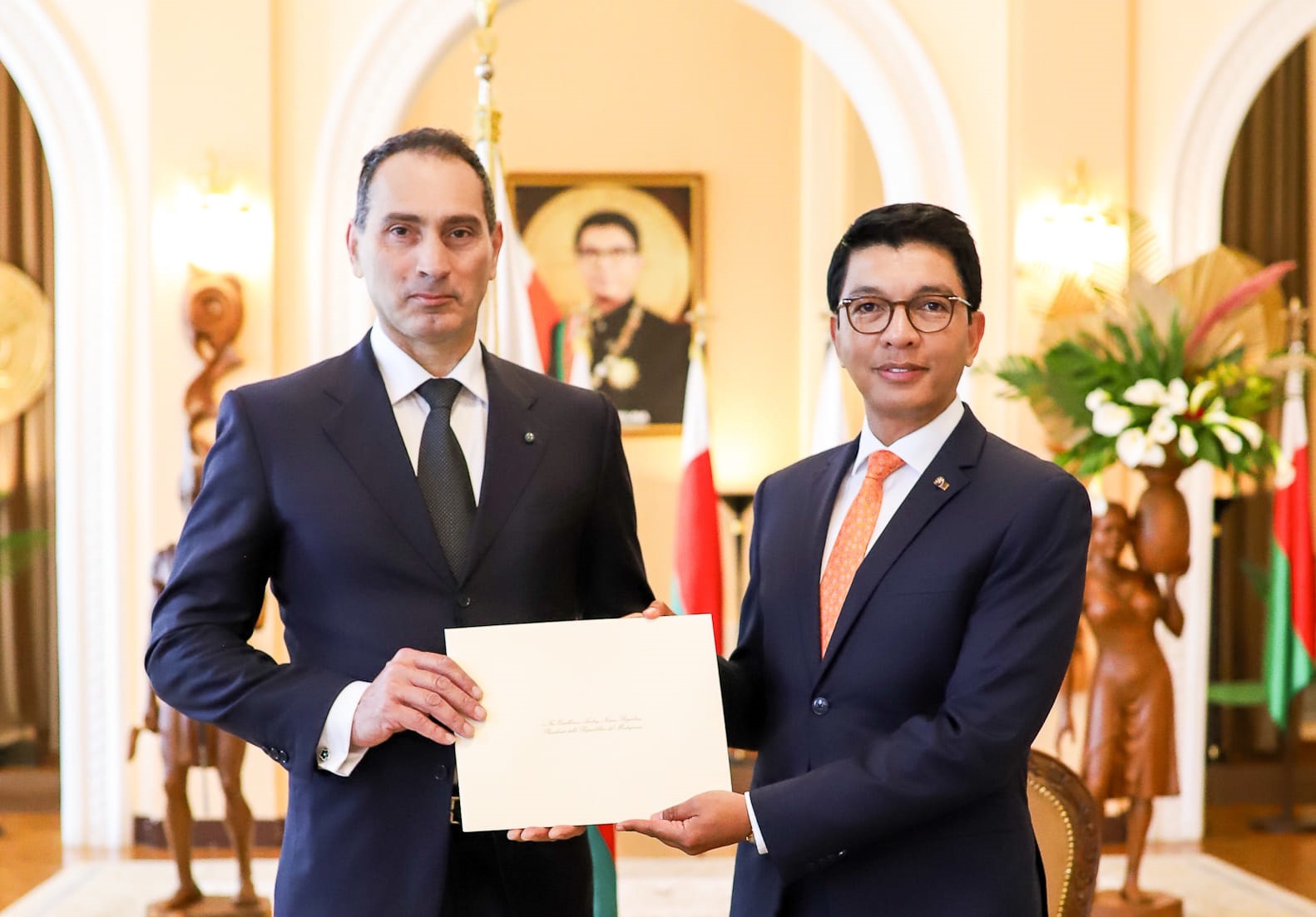 Présentation des Lettres de Créance du nouvel Ambassadeur de la République d’Italie à Madagascar