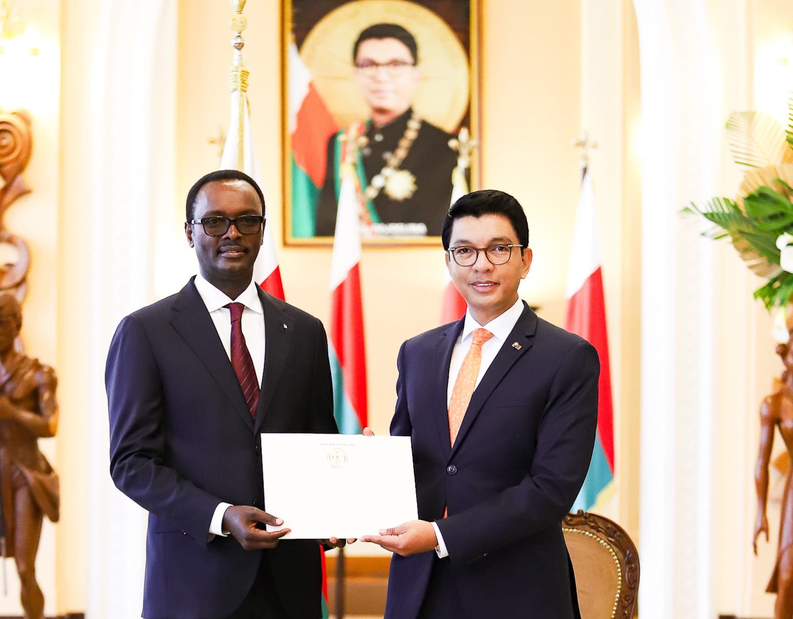 Présentation des Lettres de Créance de l’Ambassadeur de la République du Rwanda à Madagascar