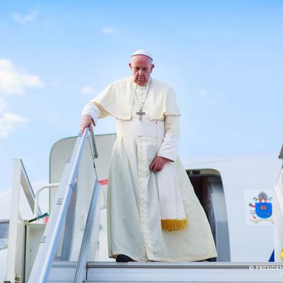 Arrivée du Pape François