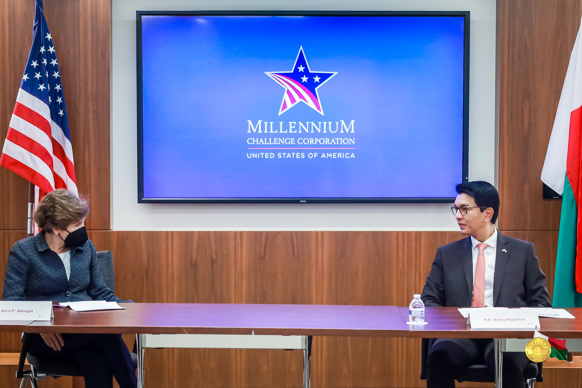 Rencontre avec Madame Alice Patterson Albright, Présidente Directrice Générale de Millenium Challenge Corporation (MCC)